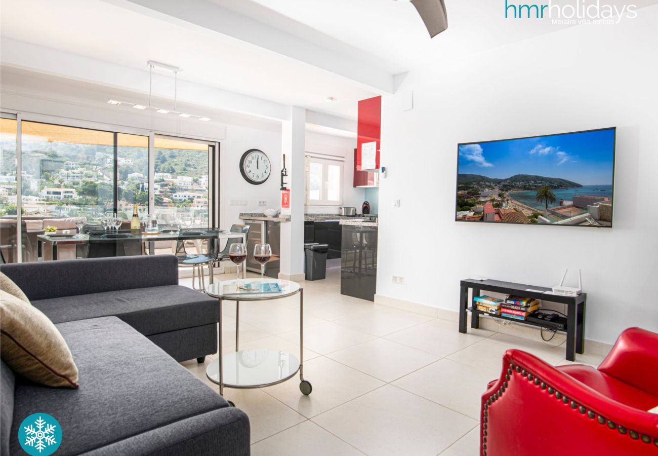 Ferienwohnung in Moraira - Penthouse Guatipiti