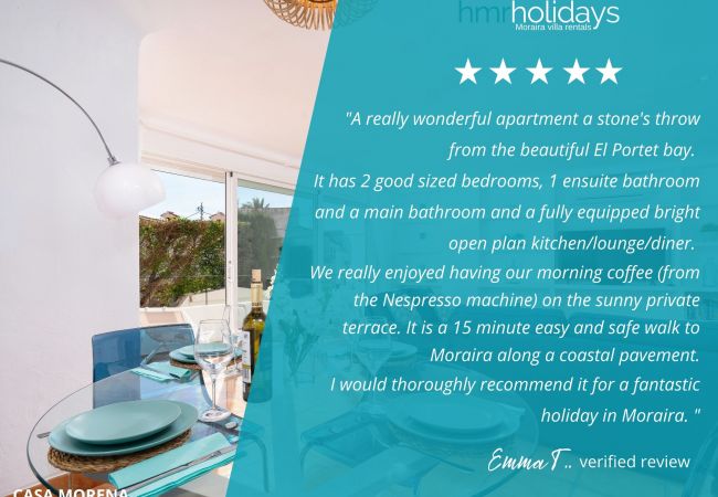 Ferienwohnung in Moraira - Ap. Bella Portet Ferienwohnung in Moraira - Ap. Bella Portet