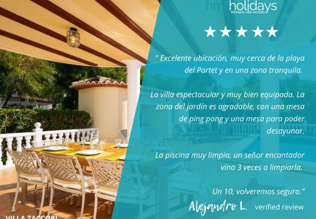 Villa in Moraira - Villa Zaccori Villa in Moraira - Villa Zaccori