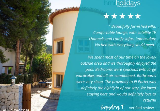 Villa in Moraira - Villa Zaccori Villa in Moraira - Villa Zaccori